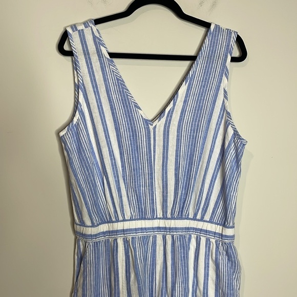 GAP | Women’s Linen Blend V-Neck Sleeveless Jumpsuit Size Medium NWT - Picture 3 of 7
